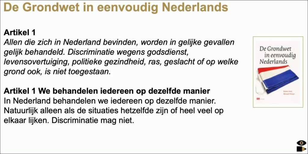De Grondwet in eenvoudig Nederlands